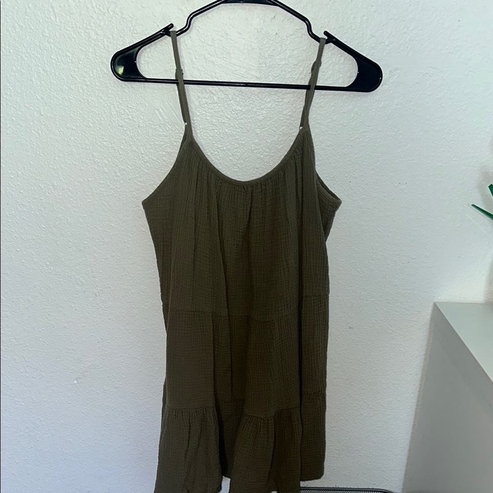 Olive Green Women's Dress Mini